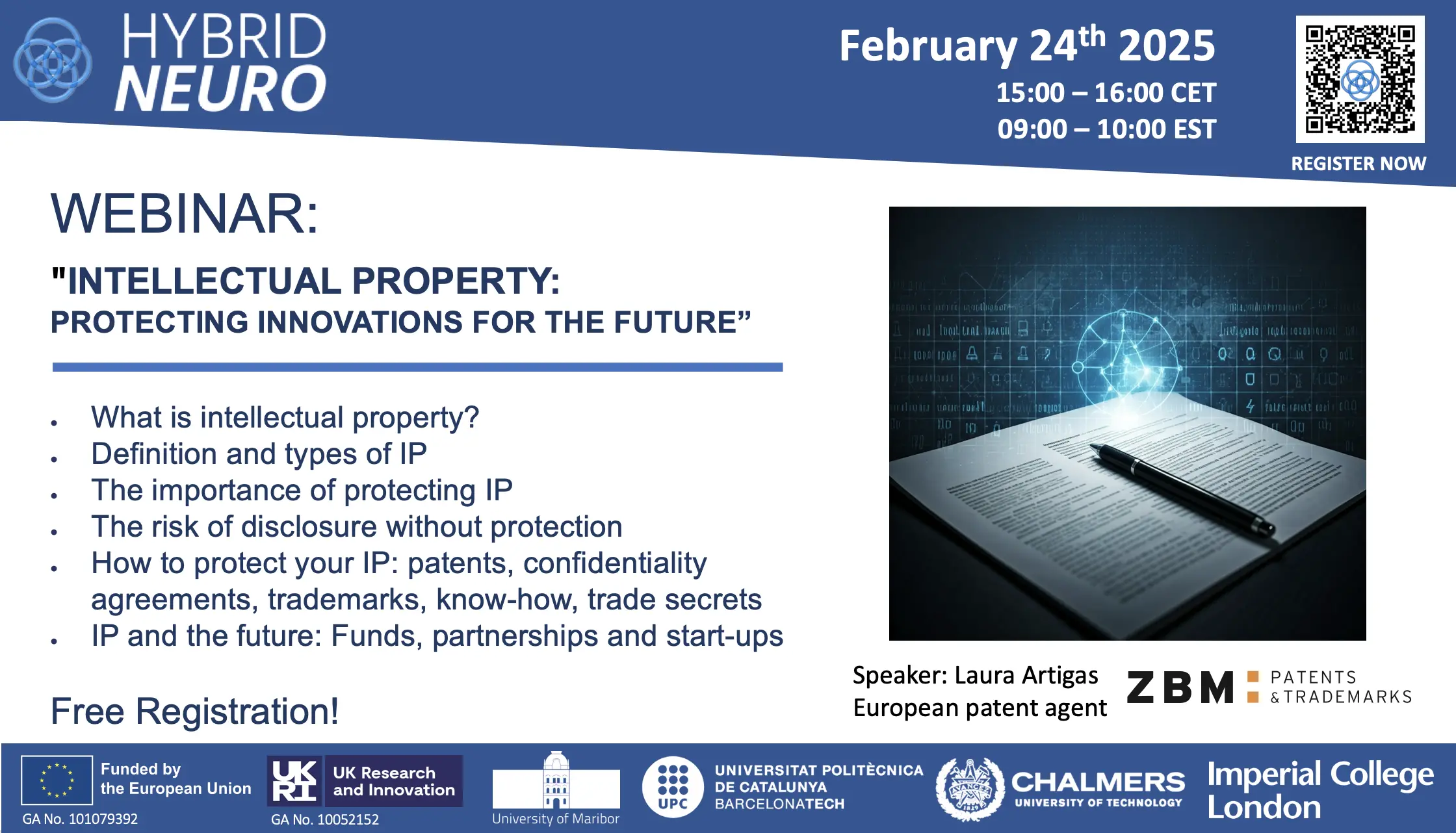 Webinar: INTELLECTUAL PROPERTY: protecting innovations for the future